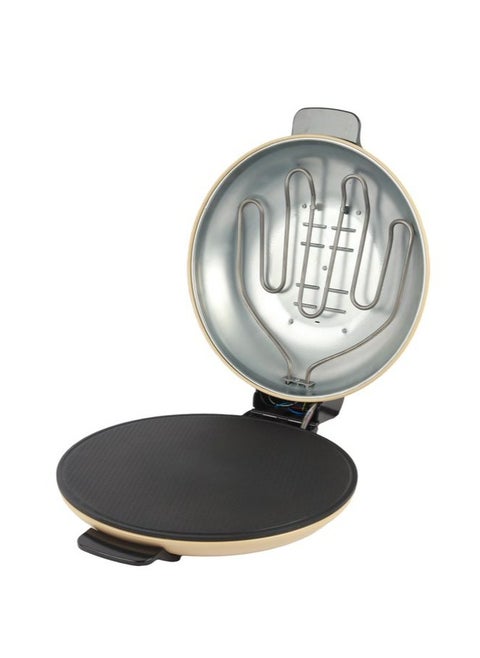Electric baker for making Arabic bread and all types of bread and pastries, 40 cm, gray, 2300 watts