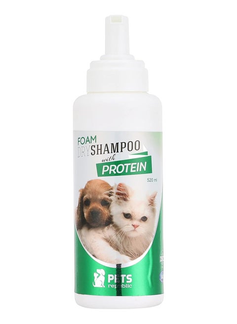 بيتس ريبابليك شامبو رغوي بالبروتين – 520 مل | شامبو جاف بدون ماء لفراء صحي ومنعش