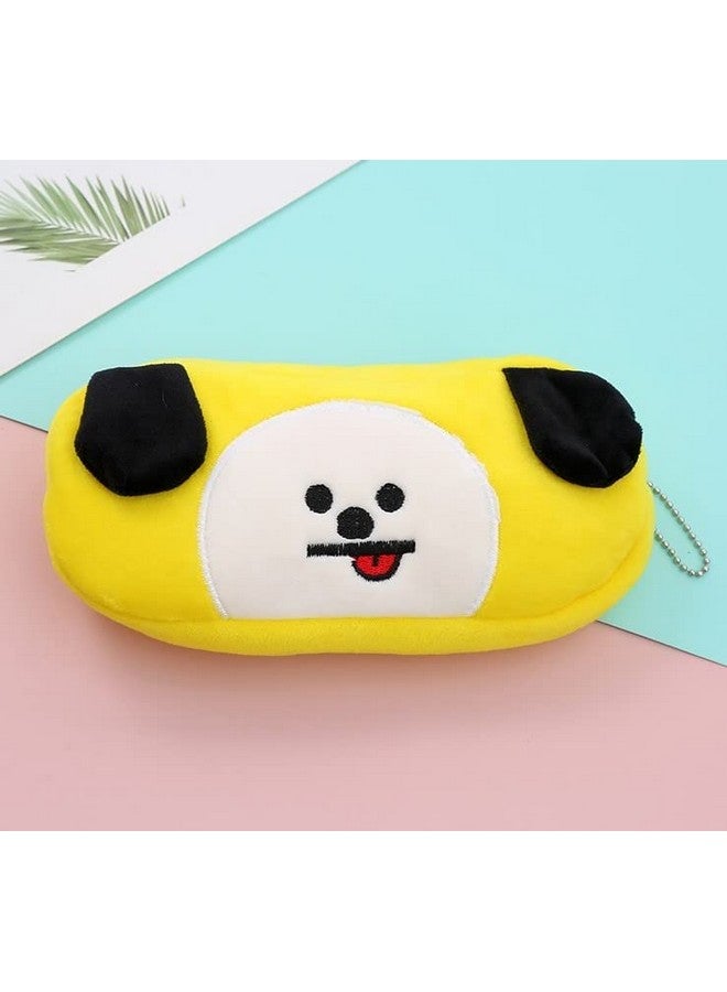 Blue Aura BTS Pouch Chimmy Soft Plush Stuffed Cute Pencil Case Pouch Pen Pouch Cosmetic Bag Travel Pouch Multicolor (Chimmy)