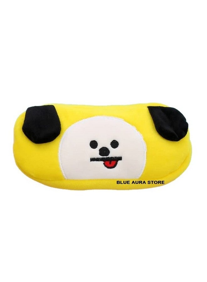 Blue Aura BTS Pouch Chimmy Soft Plush Stuffed Cute Pencil Case Pouch Pen Pouch Cosmetic Bag Travel Pouch Multicolor (Chimmy)