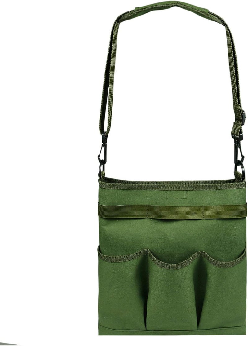 Yabcany Garden Tool Bag Shoulder Crossbody Tool Bag Canvas Storage Bag Gardening Garden Pruning Tool Bag… - Image 1