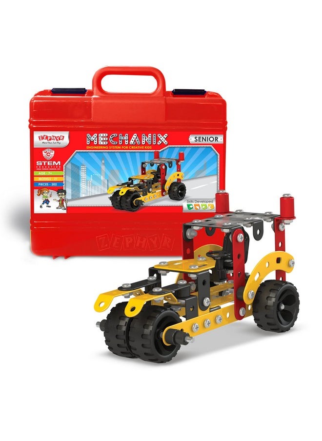 Mechanix Senior Smart Bag, 202 Pieces In The Game, Make 21 Different Models, Made In India For Boys And Girls Age 7Yrs+  - Image 1