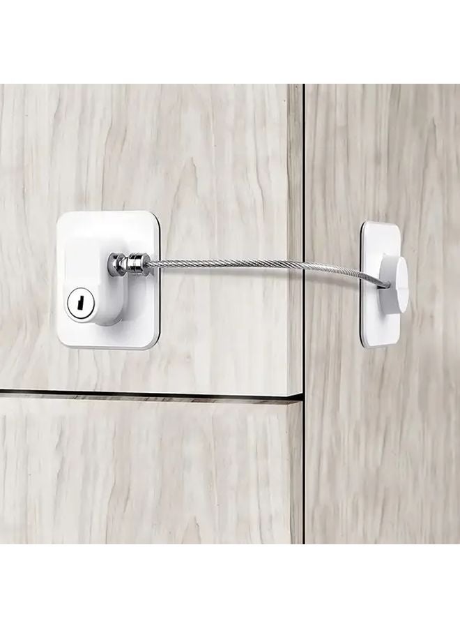 1pc High Rise Window Sliding Door Safety Lock No Punching Easy Install Plastic Metal - Image 1