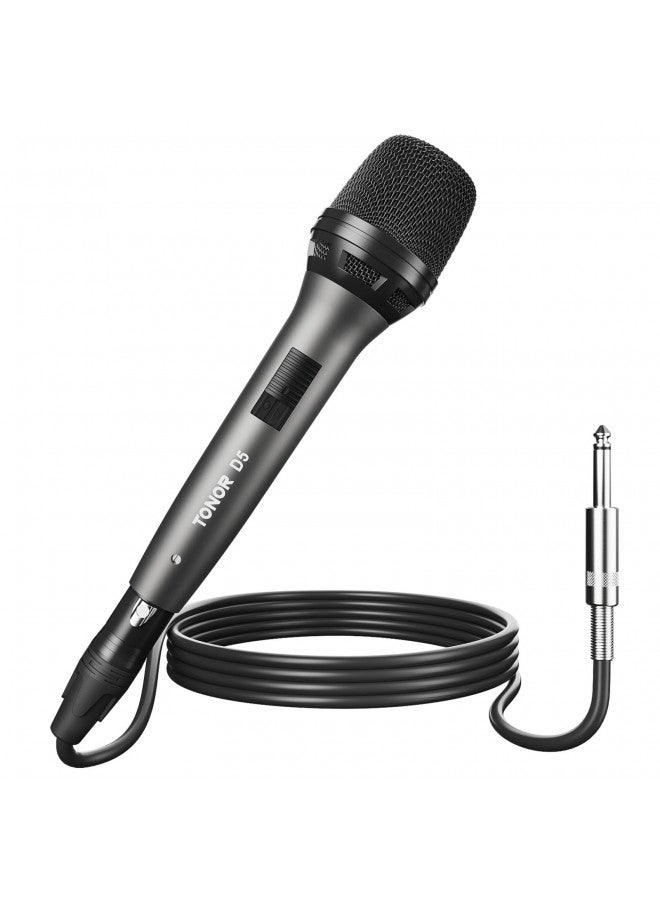 TONOR TONOR Professional Vocal Microphone for Singing, Dynamic Handheld Wired Karaoke Mic, Cardioid Studio Microfono with 5M XLR to 1/4" Cable, for Speakers/Mixer Machine/Amp/Speech/Karaoke and Outdoors  - Image 1