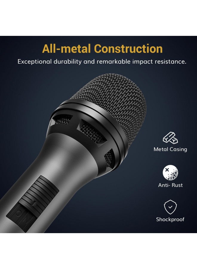 TONOR TONOR Professional Vocal Microphone for Singing, Dynamic Handheld Wired Karaoke Mic, Cardioid Studio Microfono with 5M XLR to 1/4" Cable, for Speakers/Mixer Machine/Amp/Speech/Karaoke and Outdoors  - Image 3