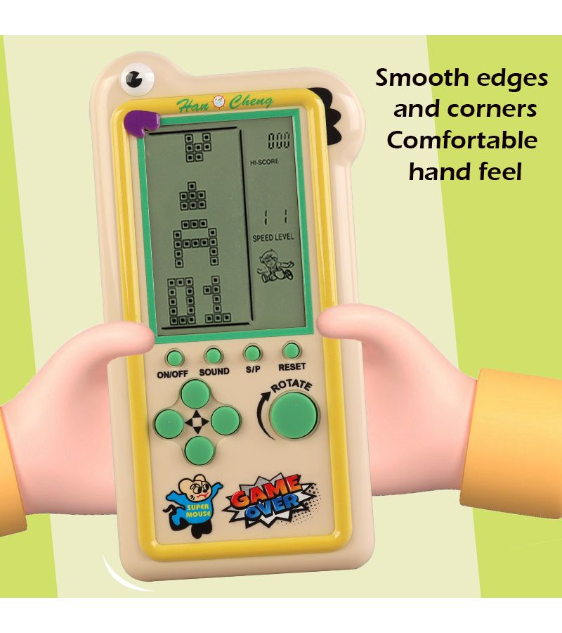 Blue Retro Handheld Brick Game Console Multiple Colors Holiday Gift Not Include Batteries - Image 5