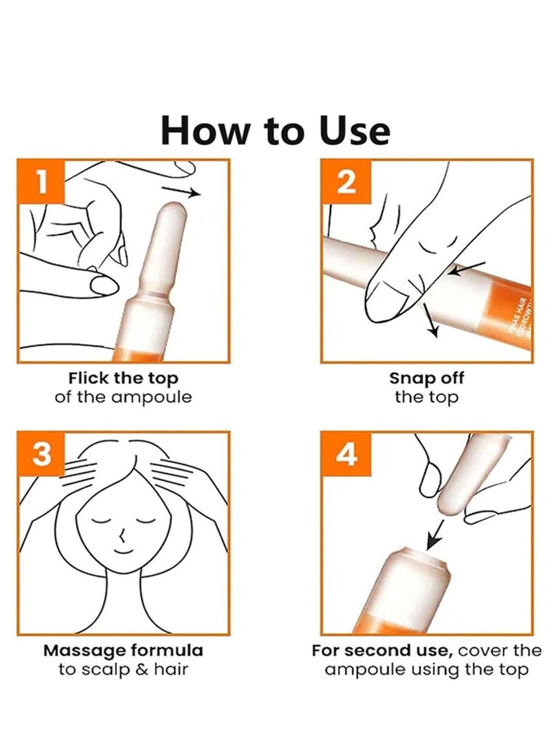 EELHOE Hair Regrowth Ampoules, Hair-Regrowth Ampoules, Hair Growth Serum, Hair Growth Serum Biotin, Liascy Anti Thinning Treatment,Hair Loss Thickening Regrowth for Thinning Hair (2ml*7pcs) - Image 5