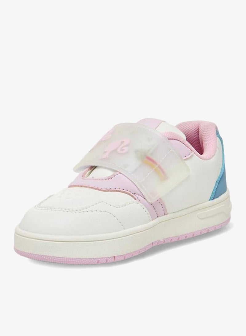 Barbie Girls Printed Hook & Loop School Sneakers - Image 3