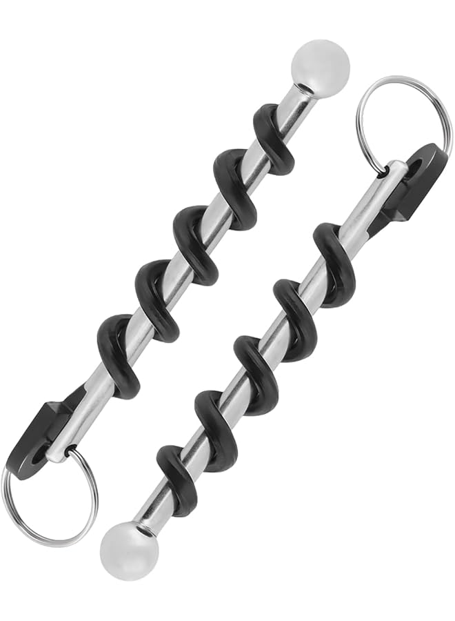 S-TOP Multi-Tool Corkscrew Keychain Portable Red Wine Bottle Opener Set - Image 1