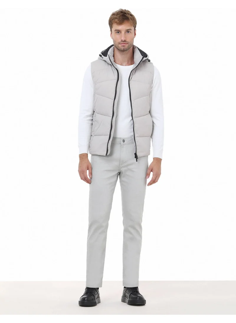 Kip Ecru Crew Neck Cotton Blend Knitwear