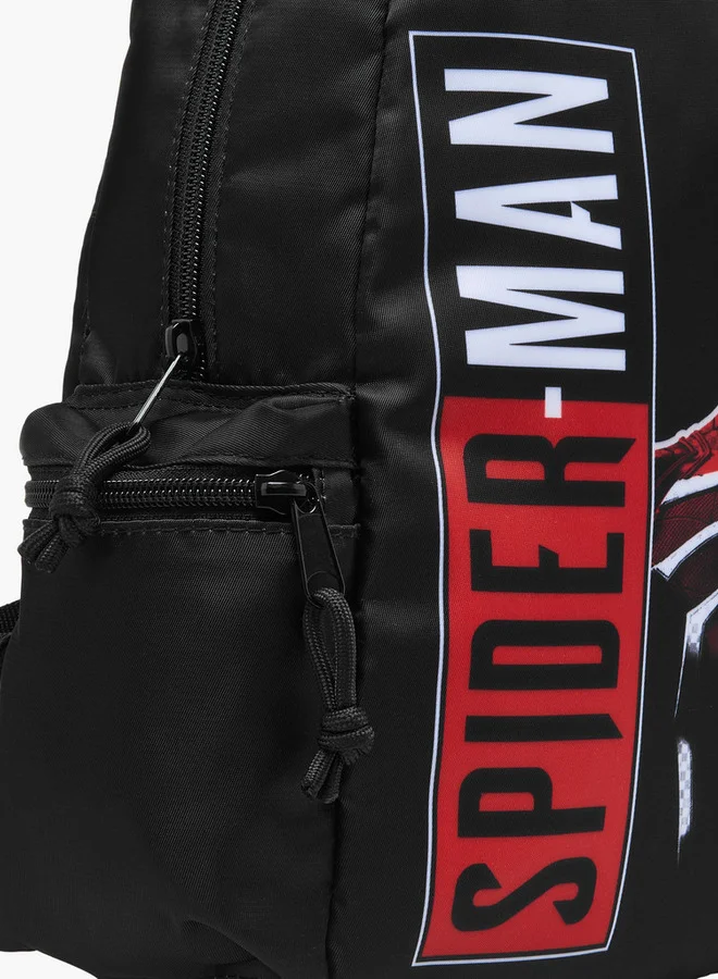مارفل Spider-Man Print Backpack with Adjustable Straps and Zip Closure - 25x5x34 cm