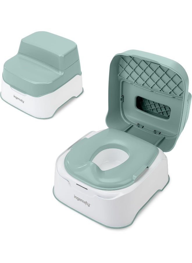 Ingenuity Prepare to Potty 3-in-1 System - Potty, Topper, Step Stool - Image 1