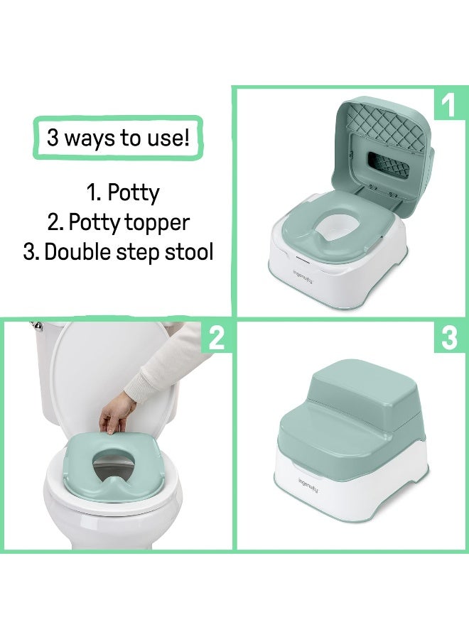 Ingenuity Prepare to Potty 3-in-1 System - Potty, Topper, Step Stool - Image 2