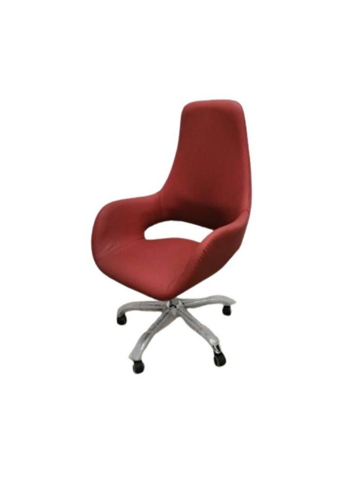 وبليك كرسي مدير جلد متحرك احمر