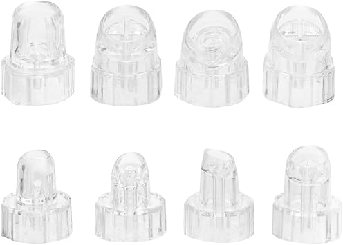 FRCOLOR 8pcs Hydro Replacement Tips Plastic Hydro Face Cleaning Machine Heads Replacement Spare Parts for Beauty Machine - Image 1