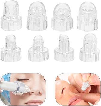 FRCOLOR 8pcs Hydro Replacement Tips Plastic Hydro Face Cleaning Machine Heads Replacement Spare Parts for Beauty Machine - Image 5