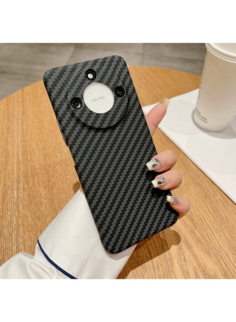 for Honor X60 Pro / Honor X9C 5G Case, Ultra Thin and Lightweight Aramid Carbon Fiber Shell for Honor X60 Pro / Honor X9C 5G Case (Black) - Image 1