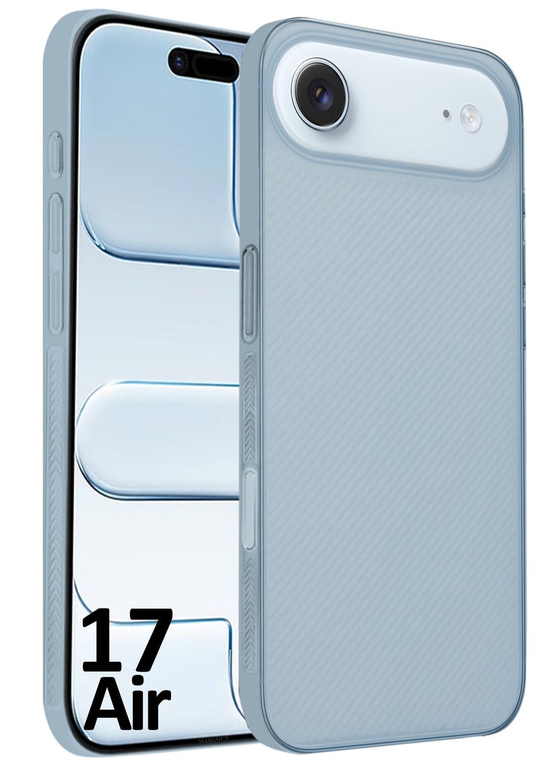 CATANES Case Cover for iPhone 17 Air - Sturdy Durable Ultra-Thin Case - Air Skin Line Design Transparent Back Cover - Drop Protection Cover  - Light Blue - Image 1