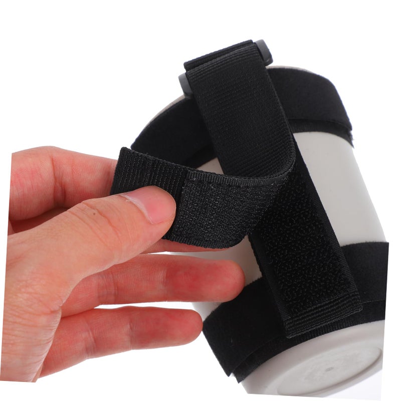 Elderly Drinking Cup With Hand Strap Cuff And Swallow Lid For Easy Brushing - Image 4