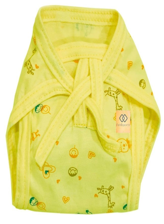KmCho Newborn Baby Care Cloth Set Combo (28 Pcs) – 4 Jhabla, 8 Nappy, 8 Mittens, 4 Caps & 4 Plastic Mats – Soft Hosiery Fabric for Boys & Girls – Comfortable & Skin-Friendly Essentials - Image 3