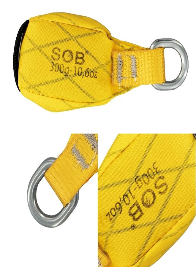 RESQT Throw Weight Bag, Durable Climbing Rope Bag for Arborists Professional Multi Throw Bag for Tree Rock Spelunking (2Pcs Yellow, 300G) - Image 2