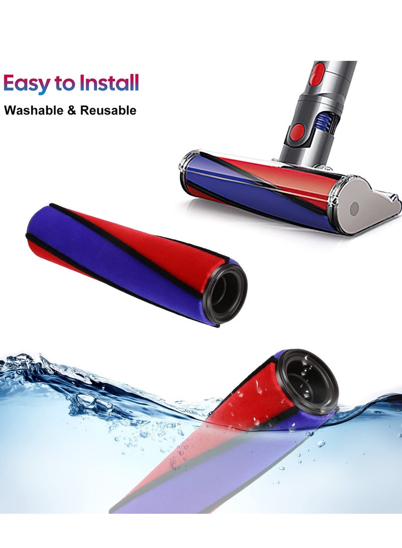 Soft Roller Brush Roll Bar Replacement Compatible with Dyson V6 V7 V8 V10 V11 Fluffy Cordless Vacuum Cleaner, Soft Roller Head Brush Bar Brushroll Replacement Part No. 966488-01 - Image 4