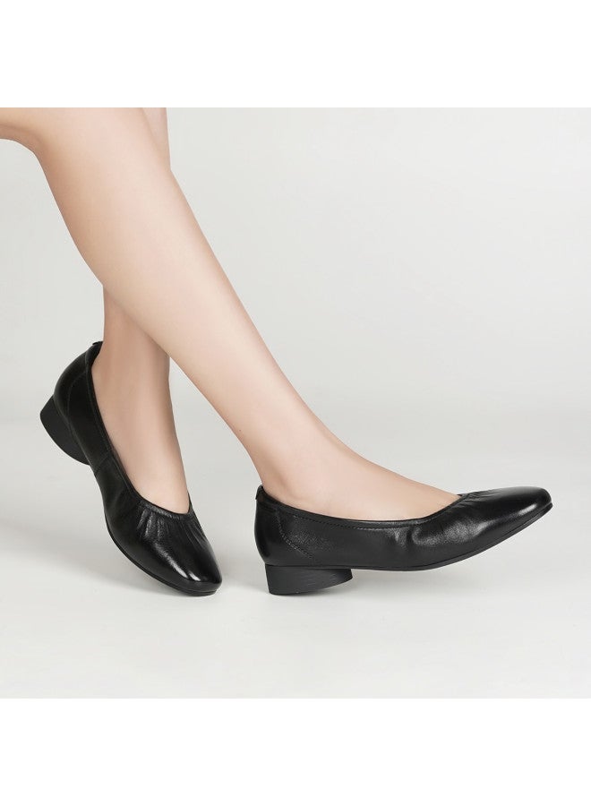 AOKANG Spring New Women's Shoes Shallow Opening Soft Sole Comfortable Commuting Simple Women's Flats - Image 4
