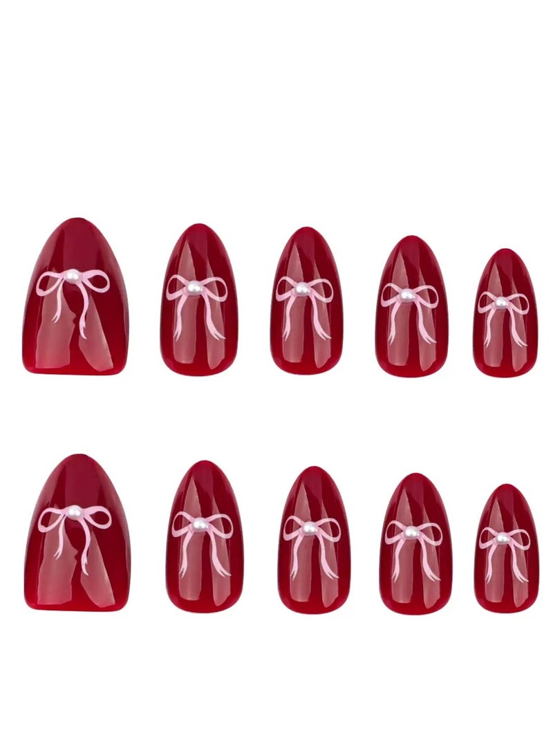 JOSQUEWNN Press On Nails,24pcs,Short Square Press-On Nails, Romantic Butterfly & Floral Design, Luxurious & Elegant, Whitening Effect Nail Set.Acrylic Nails With Glue Kit. - Image 5