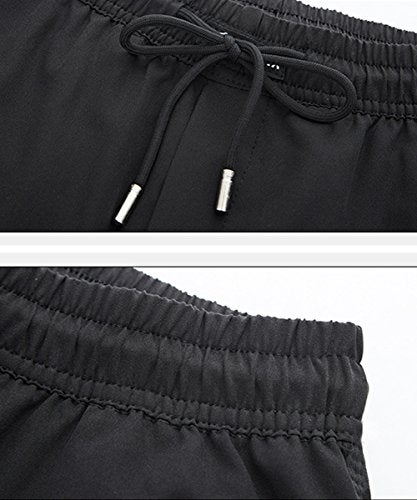 Gopune Men's Casual Pants Lightweight Breathable Quick Dry Hiking Running Workout Outdoor Athletic Pants (Grey,2XL) - Image 3