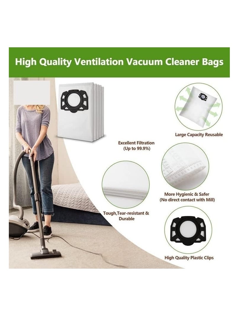 بريميفي 4 قطع من أكياس الفلتر المتوافقة مع كارشر WD4 WD5 WD6 SE4001 SE4002 إلخ - Image 4