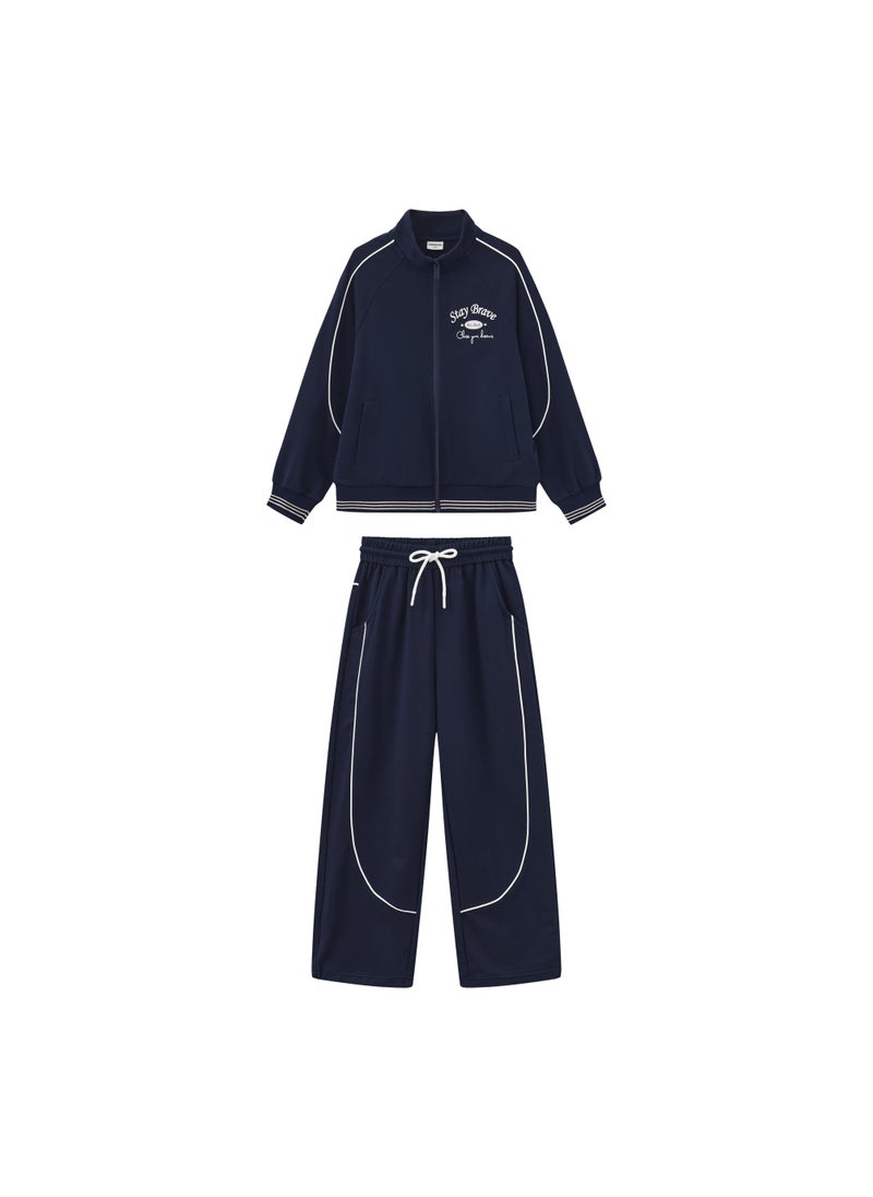 Balabala Kids Unisex Knit long sleeve suit - Image 1