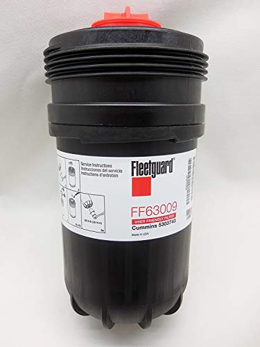 Cummins Fleetguard FF63009 (Cummins 5303743) Fuel Filter w/ NanoNet Hi Performance Filtration for Cummins B/L Series Engine, 2x Contaminant Holding Cap, Best in Class Protection&Longer Fuel System Life - Image 2