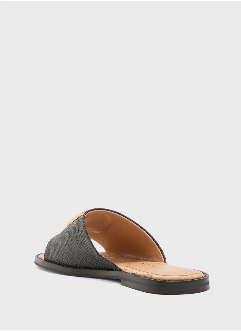 GUESS Single Strap Flat Sandals