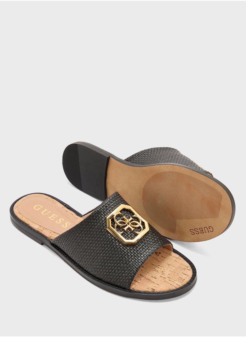 GUESS Single Strap Flat Sandals  - Image 3