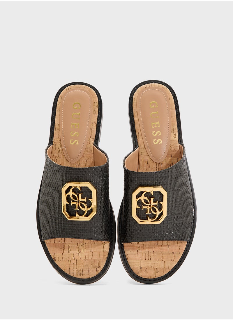 GUESS Single Strap Flat Sandals  - Image 4