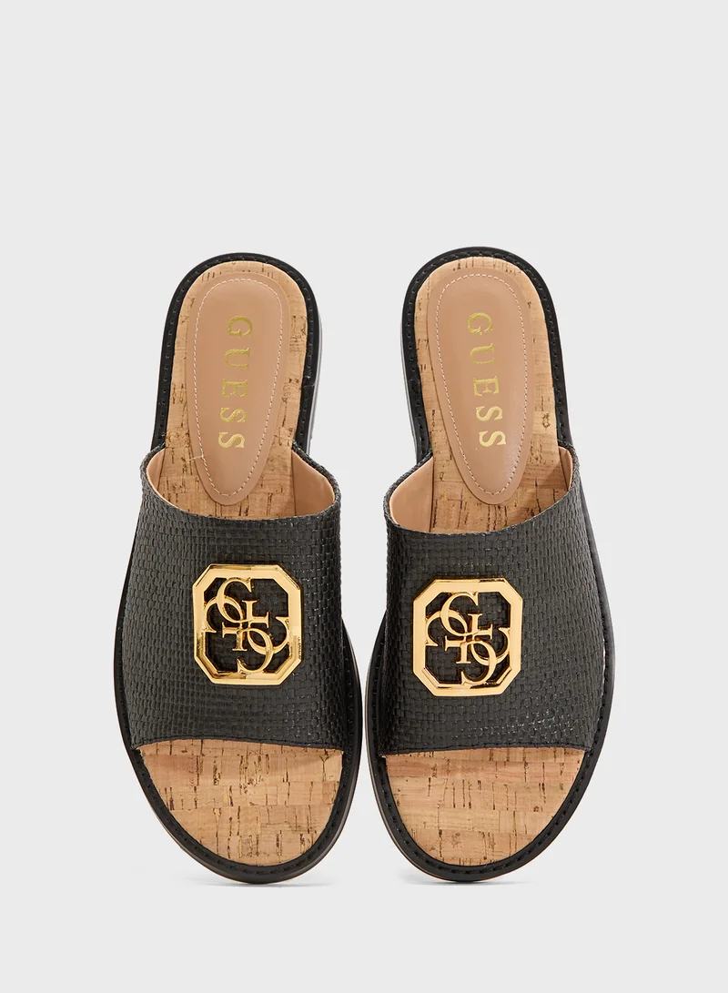 GUESS Single Strap Flat Sandals