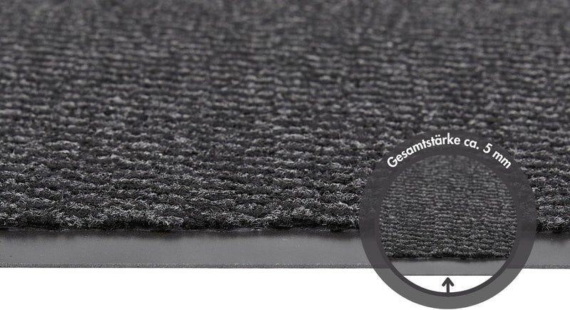 ANDIAMO Dirt Trapper Door Mat Polypropylene – Indoor/Outdoor – 40 x 60 cm Anthracite – 5 mm Height - Image 5