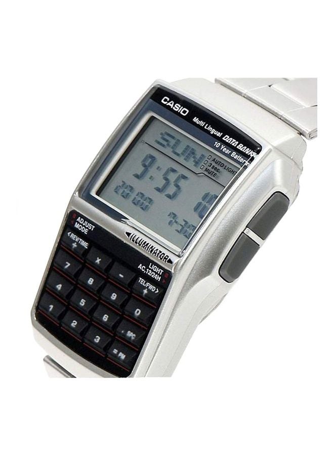CASIO Men Vintage Water Resistant Digital Watch DBC-32D-1A - 50 mm - Silver - Image 4