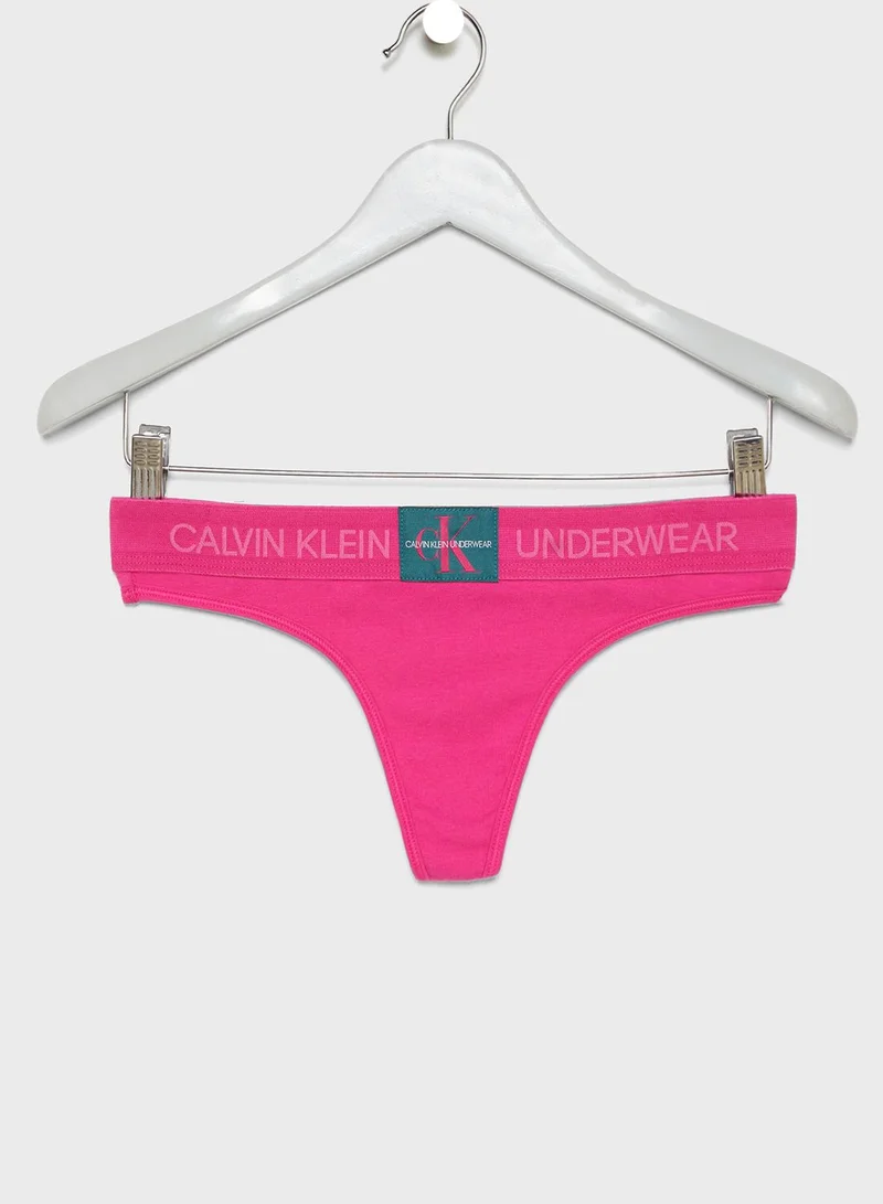 CALVIN KLEIN Logo Thong
