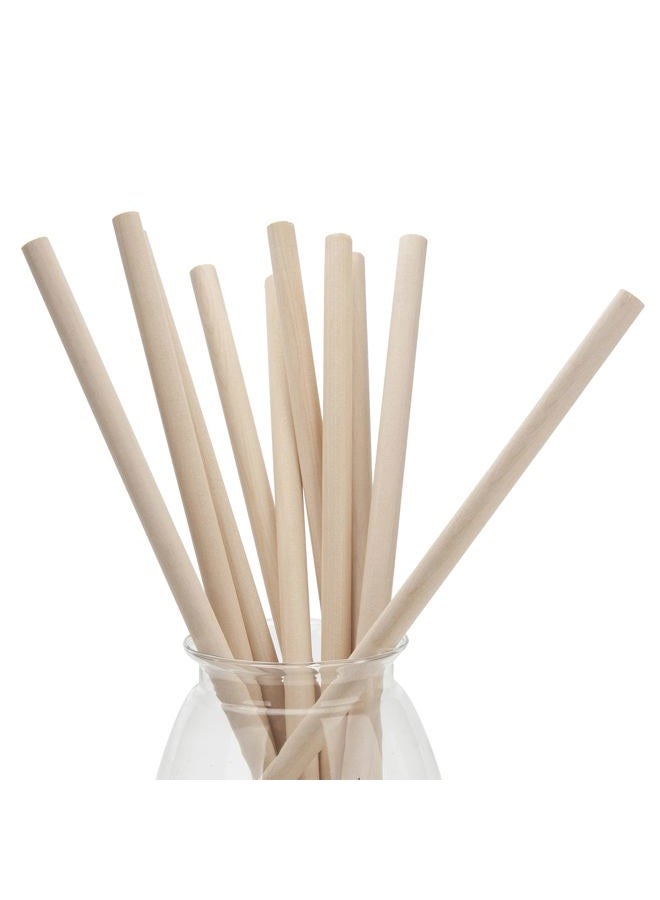 Coowayze Wooden Dowel Rods Wood Dowels, 10PCS 1/2 x 12 Round Wooden Sticks for Crafts, Macrame Dowels, Unfinished Hardwood Sticks for Crafting, Arts and DIYers, Tiered Cake Support and Wedding Ribbon Wands - Image 3
