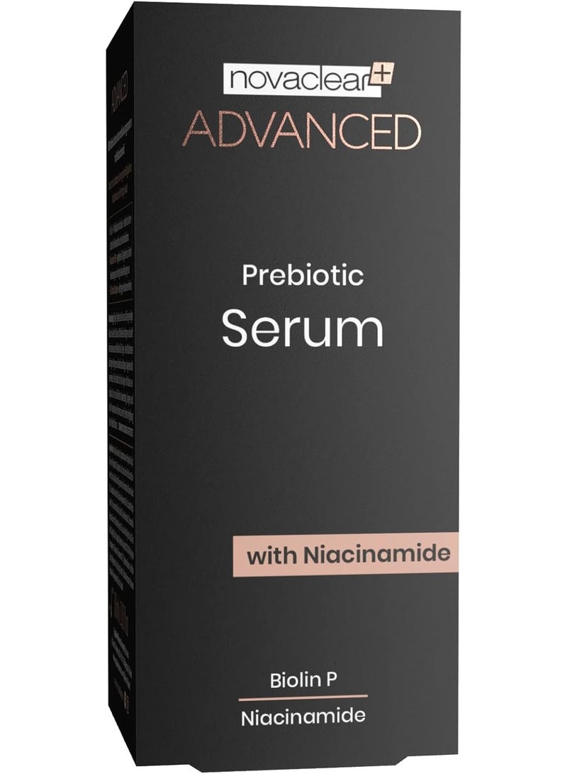 Novaclear Advanced Prebiotic Serum 30ml – 10% Niacinamide for Pore Minimizing, Sebum Control & Matte Finish - Image 1