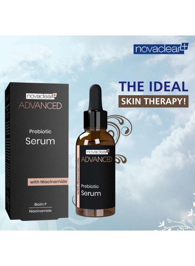 Novaclear Advanced Prebiotic Serum 30ml – 10% Niacinamide for Pore Minimizing, Sebum Control & Matte Finish - Image 3