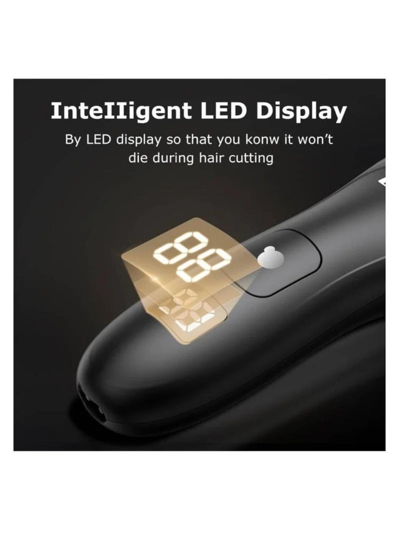 ENSSU Body Hair Trimmer for Men, Manscape Groin & Ball Trimmer, Waterproof Electric Beard & Body Shaver with Skin-Safe Ceramic Blade, Digital Display, 60-Min Run Time, Adjustable Lengths - Image 5