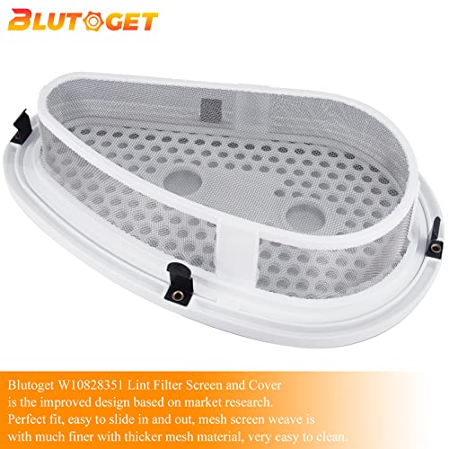 Blutoget Upgraded W10828351 Dryer Lint Filter Screen & Cover by Blutoget - Compatible for Kenmore Whirlpool Stackable Washer/Dryer Lint Trap -Replaces 8531964 8531967 8531966 AP5985829-1 YEAR GUARANTEE - Image 3
