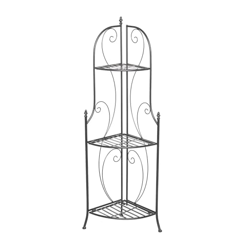 DDS Dream Decor Shoppee DDS DREM DECOR SHOPPEE Plant Stand Flower Pot Rack,Style Corner Shelf Planters,Display Holder for Indoor Outdoor Use Corner Shelf as Plant Stand, Bookcase Multipurpose Used - Image 3