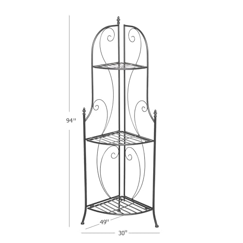 DDS Dream Decor Shoppee DDS DREM DECOR SHOPPEE Plant Stand Flower Pot Rack,Style Corner Shelf Planters,Display Holder for Indoor Outdoor Use Corner Shelf as Plant Stand, Bookcase Multipurpose Used - Image 5