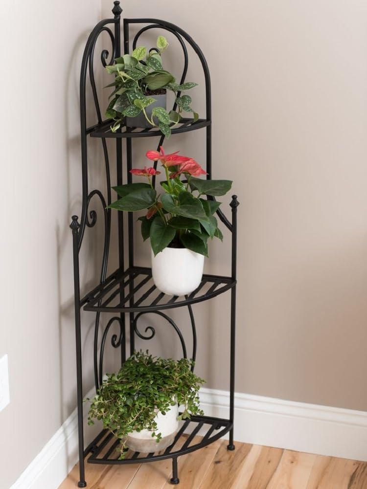 DDS Dream Decor Shoppee DDS DREM DECOR SHOPPEE Plant Stand Flower Pot Rack,Style Corner Shelf Planters,Display Holder for Indoor Outdoor Use Corner Shelf as Plant Stand, Bookcase Multipurpose Used - Image 1