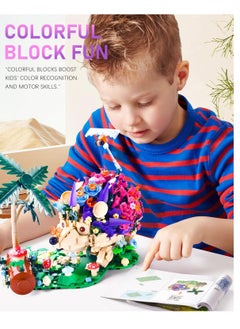 Excefore Flowers Hedgehog Building Kits, Animal & Flowers Building Set for Adults, Includes Animals, Insects, Mushroom, Jungle Crossing, Ideal Gift for Nature Lovers and Kids 8+, Birthday (988 PCS)  - Image 3