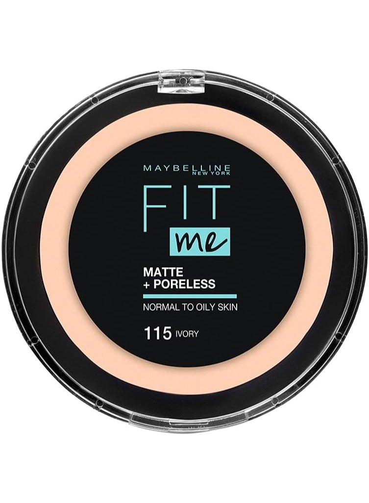 MAYBELLINE NEW YORK Fit Me Matte & Poreless Powder 115 Ivory - Image 1