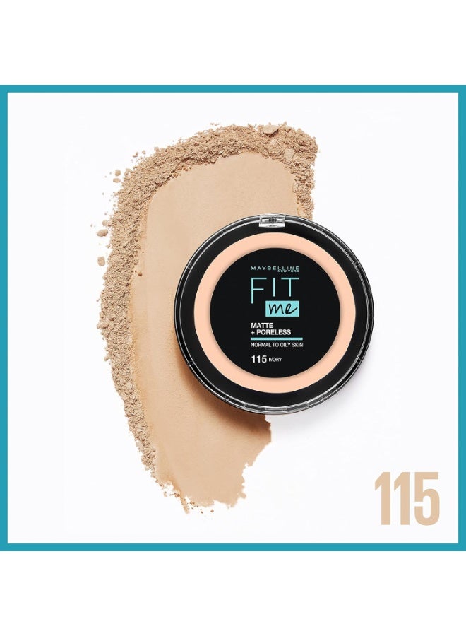 MAYBELLINE NEW YORK Fit Me Matte & Poreless Powder 115 Ivory - Image 3